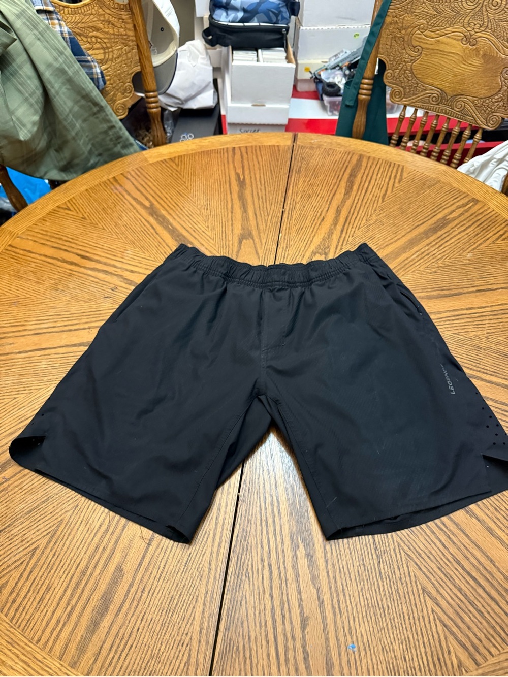 Legends Men's Black Athletic Performance Shorts - Lightweight Comfort